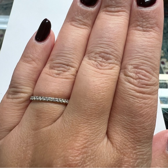 Étincelle de Cartier Eternity Diamond Wedding Band 0.50 ct. 18K W Gold SZ 5.75 - Picture 7 of 11